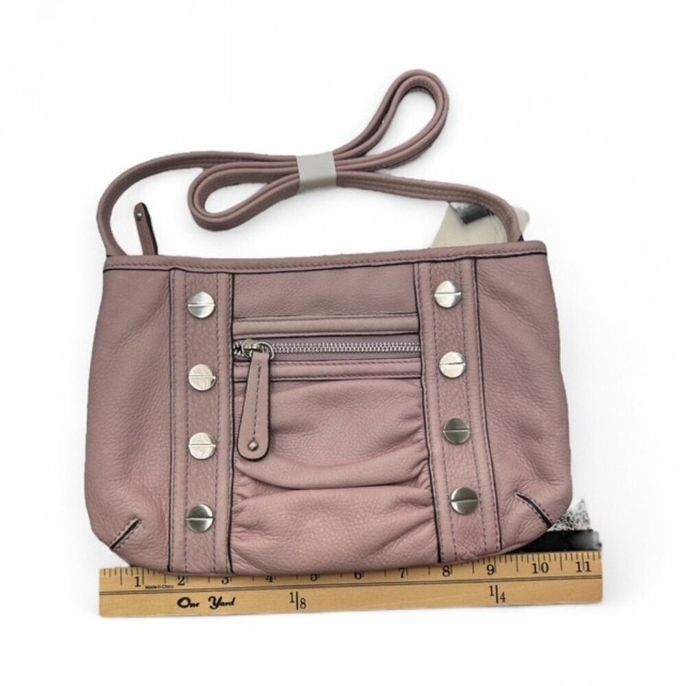 B. Makowsky Dusty Pink Leather Crossbody Bag NWT | Pale Pink Purse | MSRP $149 - Picture 5 of 7